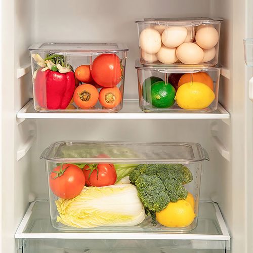 冰箱冷冻食物收纳盒厨房食品蔬菜水果分类保鲜盒多功能密封整理盒